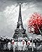 DoMyArt Acrylic Paint by Number Kit On Canvas for Adults Beginner,DIY Adult Crafts Acrylic Landscape Art Painting Project 16X20 Inch (Eternal Eiffel)