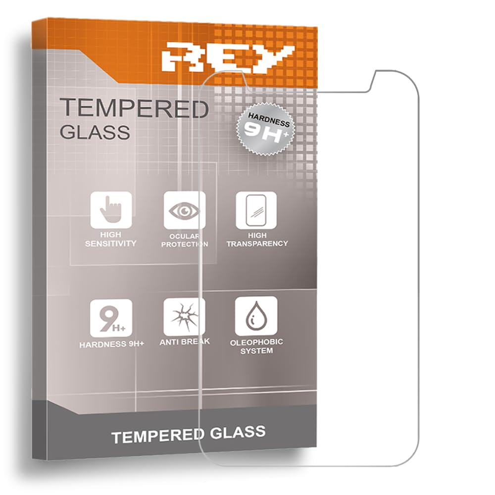 REY Screen Protector for UNIVERSAL 7", Measure 10 x 17,9 cm, Tempered Glass Film, Premium quality, [Pack 2x]