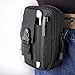 LingAo Tactical Molle Pouch EDC Utility Gadget Belt Waist Bag, Camping Hiking Outdoor Gear Cell Phone Holster Holder for iPhone 6/6S (Black)