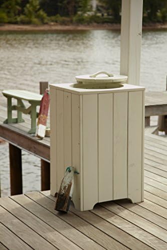 Uwharrie Chair Co 5011-74-B.T. Gold-Dist-Pine Trash Can, B.T. Gold-Distressed