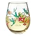 Enesco Designs by Lolita Hummingbird Acrylic Stemless Wine Glasses, Set of 2, 17 oz.