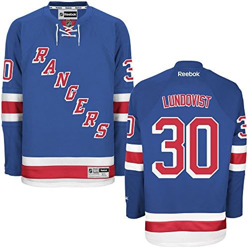 Henrik_30#_Mens_Lundqvist New York Home Hockey Jersey Blue Medium
