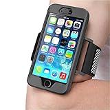 iPhone 6S Armband, SUPCASE Apple iPhone 6 Armband 4.7 Inch Sport Running Armband with Premium Flexible iPhone 6s/6 Case Combo (Black)