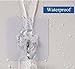 Adhesive Wall Hooks, 22 lbs(Max) Reusable Heavy Duty Sticky Hanger with Stainless Hooks - Waterproof Oilproof Non-Trace Wall Ceiling Decoration Removable Wall Hangers for Kitchen Bathroom Living Room