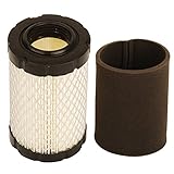 HIFROM Air Filter with Pre Filter for Briggs and Stratton 796031 594201 591334 Pre Filter 797704 Replace for John Deere MIU1303 GY21435 MIU13963 Lawn Mower Air Cleaner