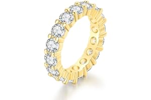 CUTEPUL Love Friendship Ring 18K Gold White Gold Rose Silver Plated Cubic Zirconia Titanium Steel Stainless Steel Commitment Ring Wedding Girl Jewelry Valentine's Day Sisters Friends Birthday Gift Ladies