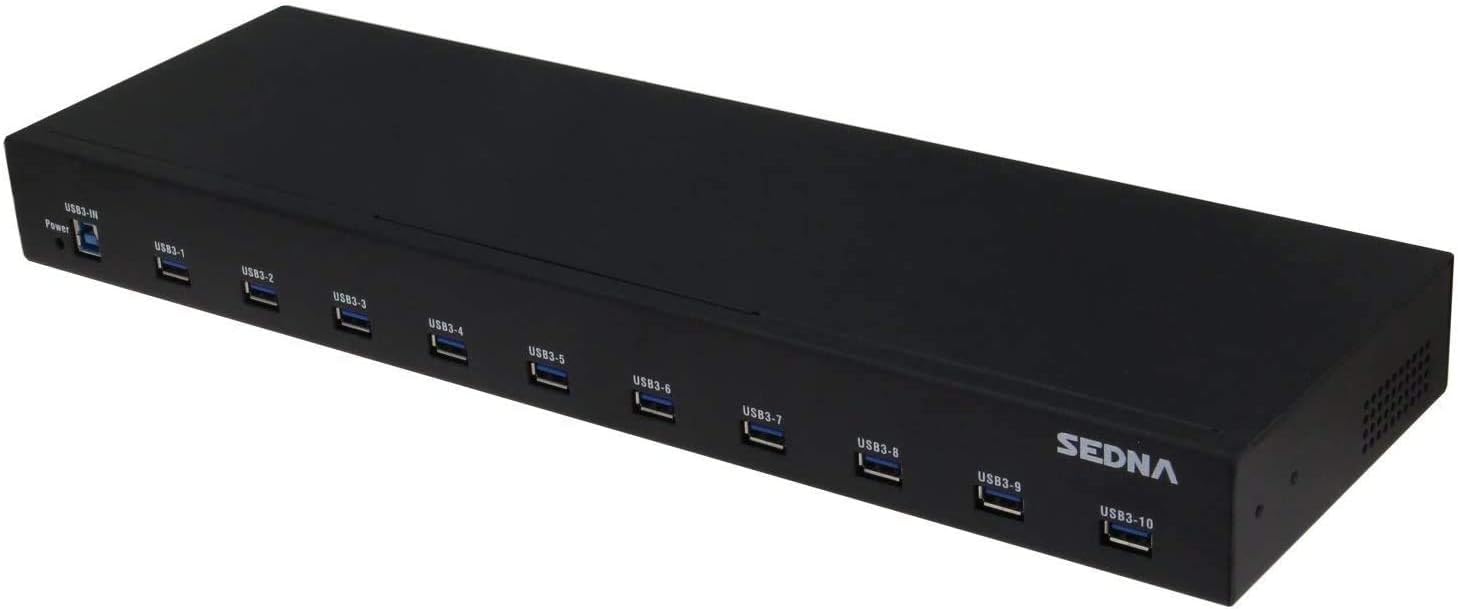 10 Port USB 3.1 Gen I Hub (5Gbps) - 19 Inch 1U Rack Mount: Computers & Accessories