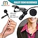 Miracle Sound Deluxe Lavalier Lapel Clip-on Omnidirectional Condenser Microphone and 10 ft Cable for Apple iPhone, Ipad, iPod Touch, Samsung Android and Windows Smartphones