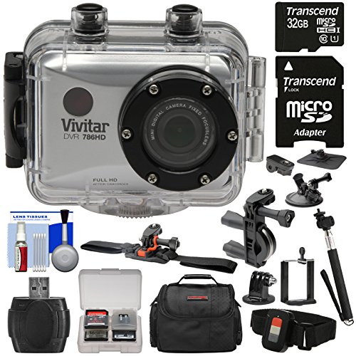 Vivitar DVR786HD 1080p HD Waterproof Action Video Camera Camcorder