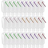 Travel Plastic Clear Keychain Bottles,50 Pack