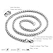 3 mm 26 Inches Stainless Steel Square Rolo Chain Necklace Round Box Necklace Jewellery for Men Women