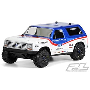 ProLine 342300 1981 Ford Bronco Clear Body for Pro-2Sc, Slash 4X4 and SC10 (Requires Extended Body Mount Kit)