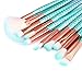 Apr.Fairy Mermaid Eye Brushes Chubby Fish Foundation Makeup Brush Set with Box 11pcs Soft Bristles Beauty Tools Eyeshadow Eyebrow Face Blush Concealer Kit
