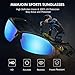 MAMJOIN Polarized Sports Sunglasses for Men Women Helpful for Cycling Running Driving Fishing Golf Baseball Outdoor Sports