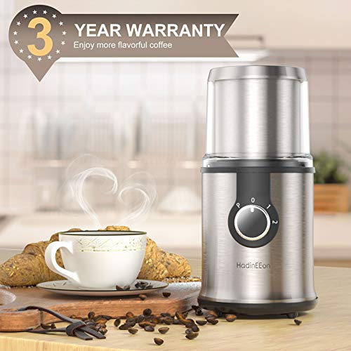 HadinEEon Electric Coffee grinder, 300W Detachable Coffee and Spice