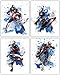 Captain America Wall Decor Collection - The First Avenger in our Wall Art Movie Poster Print Series - Set of 4 8x10 Photos