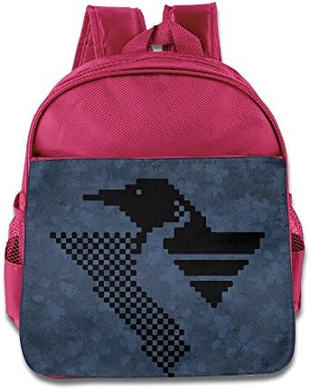 Jade Custom Superb Ice Hockey Sport Team Logo Boys And Girls Schoolbag For 1-6 Years Old Pink