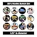 80's Movies Buttons (Set #1)