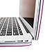 GMYLE(R Folio Case Cover Compatible with MacBook Air 13 inch - Hot Pink PU Leather Premium Quality with Microfiber Clip on Sleeve Filp Case Cover