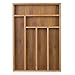 Juvale Bamboo Silverware Drawer Organizer with 6 Slots, Wooden Cutlery Tray Holder for Kitchen, Flatware, Utensils, 14.5 x 10.25 x 1.75 In - Silverware Organizer