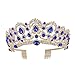 MACOIOR Crowns Tiaras for Women, Baroque Royal Prom Queen Crown Rhinestone Crystal Bridal Crowns Tiaras with Comb Pageant Princess Crown