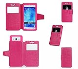 BLU Studio Selfie case, KuGi Â® High quality universally PU cover + TPU Case for BLU Studio Selfie 5.0 inch smartphone. (Rose)