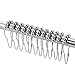12PCS Shower Curtain Rings Hooks, Rustproof Stainless Steel, Shower Curtain Hooks for Bathroom, Brushed Nickel