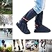 Uelfbaby Overshoes Rain Boots,A Boot Cover for Outdoor Sports Rain/Snow, Waterproof Overshoe Rubber Boots XXL Size (Black)