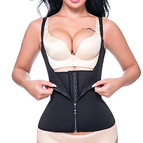 Waist Trainer Corset Cincher Women Body Slimmer Tummy Control Shapewear with Adjustable Straps (S)