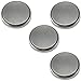 HQRP 4-Pack Coin Lithium Battery for LifeTrak Brite R450, Zone 410, Core C200 Smart Health Life Trak Fitness and Sleep Monitor Tracker + Coaster