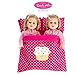 Beverly Hills Reversible Doll twin/friend sleeping bag Fits American girl 18'' Doll