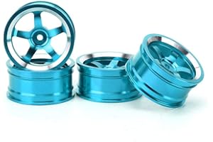 Vbest life RC Wheel Hub,4Pcs 1/10 Aluminum Alloy Wheel Hub Accessory RC Parts Fit for 94123 Touring Drift Car
