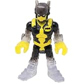 Imaginext Replacement Part for Fisher-Price Toddler Batman Batcave Super Hero Playset - Replacement Poseable Translucent Yellow and Black Batman Figure