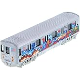 Showcasts Metro Subway with Graffiti, Blue 2233DGF - 1/43 Scale Diecast Model Toy Car but NO Box