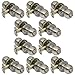 10 Pack of Pro-Grade Round Ball Privacy Bed Bathroom Door Knobs Handles, Satin Nickel