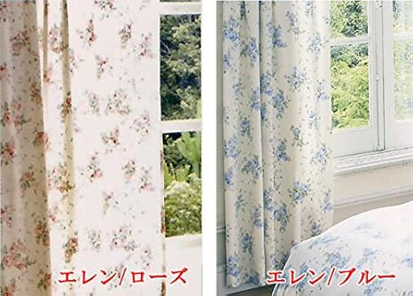 Amazon Co Jp Lynn Hollyn リン ホーリン カーテン エレン 100 178cm 2枚組 エレン ローズ ホーム キッチン
