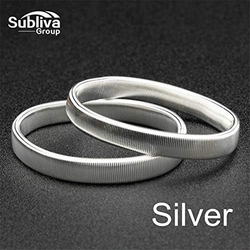 Jimin_2pcs/pack Marks and spencer Men's accessories Round Spring Arm Bands BarTender Armband Sleeve - (Color: white)