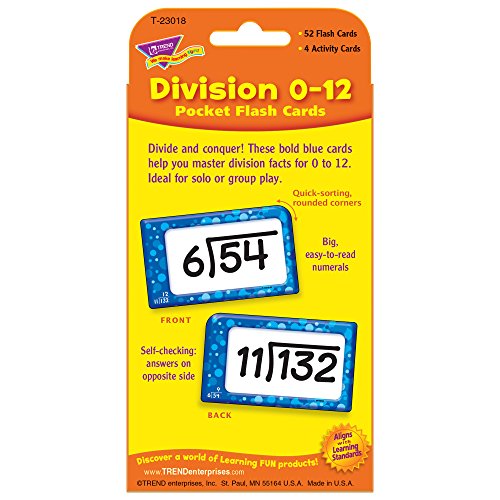 Division Pocket Flash Cards