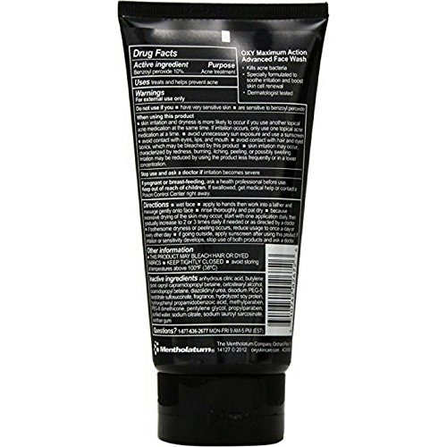 Oxy Adv Face Wash Max Act Size 5z Oxy Adv Face Wash Max Action 5z