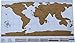 Globe Hopper Scratch Off World Map, Document Your Travels and Experiences! This Poster is a Great Gift for International Travelers and Students! 34.5 Inches x 20.5 Inches