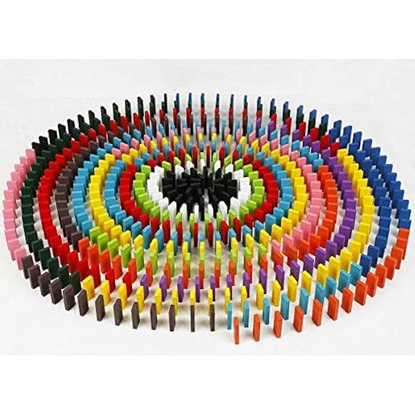 lewo 1000 pcs wooden dominoes set