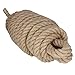Twisted Manila Rope 1 in x 50 ft Jute Rope Thick Hemp Rope for Railing Docks Tug of War Decorating Crafts Nautical Landscaping Swing Hammock