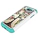 for Samsung Galaxy J3 Emerge Case, J3 Prime / J3 2017 / J3 Mission / J3 Luna Pro / J3 Eclipse/Express Prime 2 / Amp Prime 2 / Sol 2 Case, LEEGU Dual Layer Heavy Duty Protective Case - Love Tree