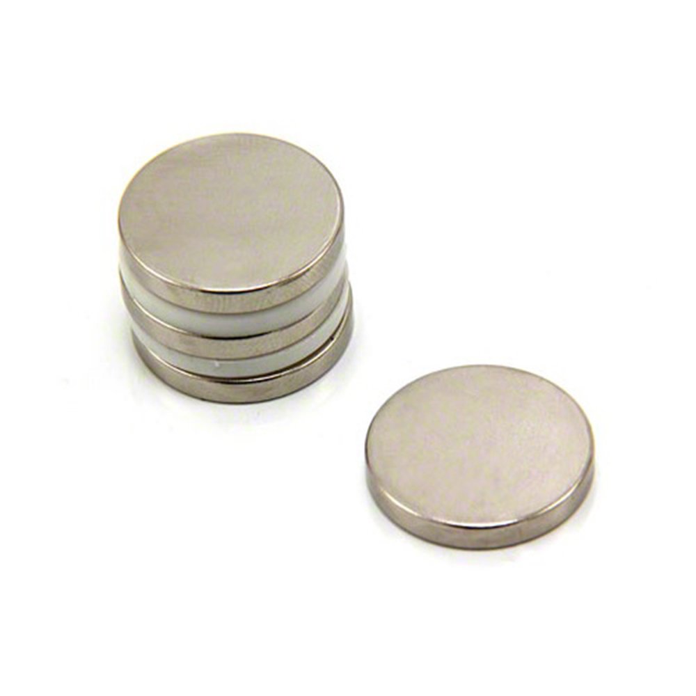 N42 Neodymium Magnet for Arts, Crafts, Model Making, DIY, Hobbies, Office, and Home - 20mm dia x 3mm thick - 4.6kg Pull - Pack of 4