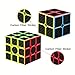 Coogam Zcube Carbon Fiber Cube Bundle 2x2 3x3 Speed Cube Set Z Cube Magic Puzzle Toy Pack Gift for Kids and Adults Challenge