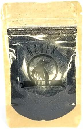 G2GFX Biodegradable Glitter (30g Resealable Pouch, Ash Black)