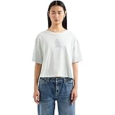 Armani Exchange Womens Rhinestone Tee