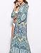 Bsubseach Womens Peacock Blue Print Bathing Suit Swimsuit Cover Up Beachwear Open Front Kimono Cardigan Swimwear Kaftan