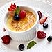 K BASIX 4.5 oz Porcelain Ramekin Pudding Cups, Dipping Bowls, Souffle Dishes, Creme Brulee Set, Classic Style White Ramekins Set for Baking, Custard, Pudding Cups, Set of 6, Oven Safe