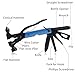 13-in-1 Stainless Steel Hammer Multitool, Gifts for Dad, Gifts for Men, Mens Gifts for Him, Husband, Grandpa, Gifts for Dad, Portable Multi-functional Hammer Kit with Nylon Belt Pouch